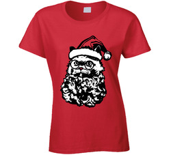 Santa Paws Ladies T Shirt