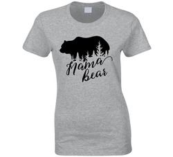 Bear Family - Mama Bear Ladies T Shirt