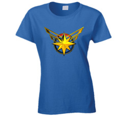 Captain Marvel Ladies T Shirt Captain Marvel Ladies T Shirt