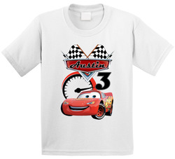 Cars Lightning Mcqueen Birthday T Shirt
