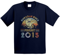 Dinosaur Awesome Since February 2015 T Shirt