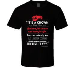 Friends Phoebe Lobsters Mate For Life Quote T Shirt