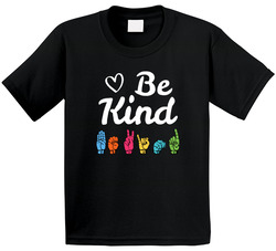 Be Kind Iwith Sign Language T Shirt