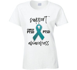 Support Awareness Of Complex Ptsd Post Traumatic Stress Disorder Ladies T Shirt Support Awareness Of Complex Ptsd Post Traumatic Stress Disorder Ladies T Shirt