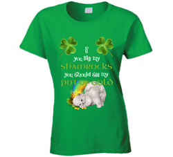 If You Like My Shamrocks, You Should See My Pot Of Gold Ladies T Shirt If You Like My Shamrocks, You Should See My Pot Of Gold Ladies T Shirt