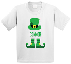 Boy Leprechaun (customize With Name) T Shirt