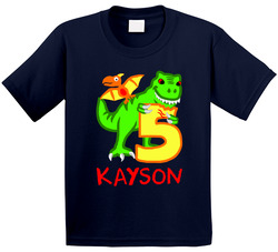Taking A Bite Out Of 5 Years Old T-rex Dinosaur T Shirt