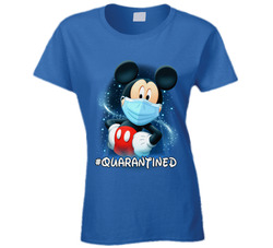 Even Mickey Does His Part #quarantined Ladies T Shirt Even Mickey Does His Part #quarantined Ladies T Shirt