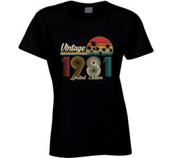 Vintage 1981 Limited Edition Ladies T Shirt Vintage 1981 Limited Edition Ladies T Shirt