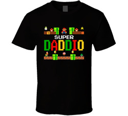 Super Daddio Mario Bros Parody T Shirt Super Daddio Mario Bros Parody T Shirt