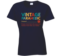 Vintage Paramedic Ladies T Shirt