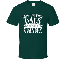 Only The Best Dads Get Promoted To Grandpa T Shirt