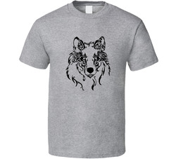 Tribal Wolf T Shirt