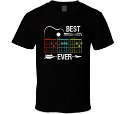 Best Dad Ever Guitar Chords T Shirt Best Dad Ever Guitar Chords T Shirt