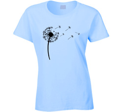 Dandelion Wish Ladies T Shirt Dandelion Wish Ladies T Shirt