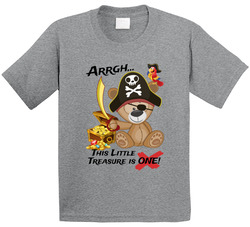 The Little Pirate Treasure Is One First Birthday T Shirt The Little Pirate Treasure Is One First Birthday T Shirt