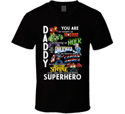 Marvel Daddy You Are My Favourite Superhero T Shirt