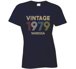 Vintage 1979 With Name Ladies T Shirt