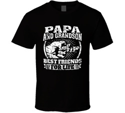 Papa And Grandson Best Friends For Life T Shirt