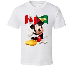 Canadian Guyanese Mickey Mouse Fan T Shirt Canadian Guyanese Mickey Mouse Fan T Shirt