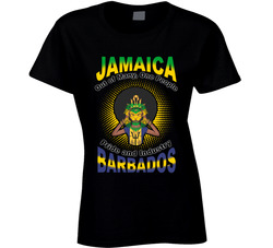 Jamaica Barbados Culture Caribbean American Bajan Ladies T Shirt