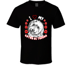 I Love My Coton De Tulear Dog T Shirt