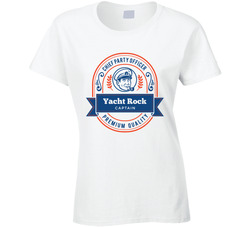 Cpo Yacht Rock Captain Chief Party Officer Ladies T Shirt