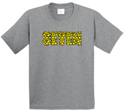 7th Birthday Seven Years Old Emoji Fan T Shirt
