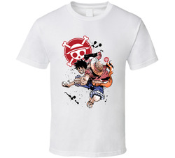 One Piece Straw  Luffy T Shirt