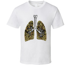 Weed Marijuana Lungs T Shirt