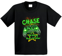 Video Game Birthday Boy's Brother T Shirt