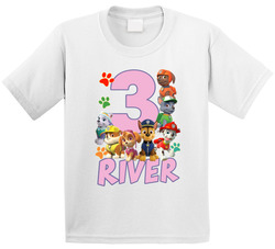 Paw Patrol 3rd Birthday Fan (customizable Name & Age) T Shirt Paw Patrol 3rd Birthday Fan (customizable Name & Age) T Shirt