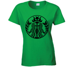 Starbuckeleton Ladies T Shirt Starbuckeleton Ladies T Shirt