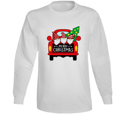 Going Gnome For Christmas Merry Christmas Truck Long Sleeve T Shirt Going Gnome For Christmas Merry Christmas Truck Long Sleeve T Shirt