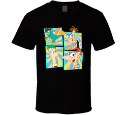 Phineas And Ferb Agent Perry Platypus Dr. Heinz Doofenshmirtz Fan T Shirt Phineas And Ferb Agent Perry Platypus Dr. Heinz Doofenshmirtz Fan T Shirt