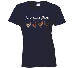 Love Your Flock Ladies T Shirt Love Your Flock Ladies T Shirt