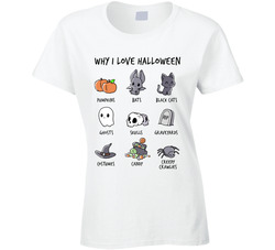 Why I Love Halloween Ladies T Shirt Why I Love Halloween Ladies T Shirt