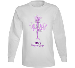 100 Days Of Yoga Long Sleeve T Shirt