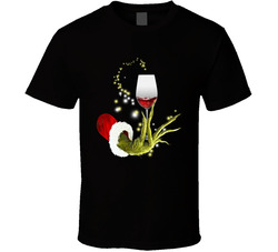 The Grinch Holding Wine T Shirt
