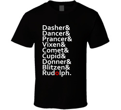 Santa's Reindeer T Shirt