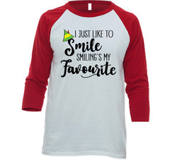 Elf  I Just Like To Smile Smiling's My Favourite T Shirt