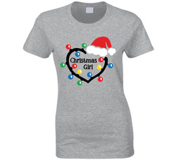 Christmas Type - Girl Ladies T Shirt