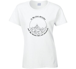 Acotar A Court Of Thorns & Roses To The Stars Who Listen Ladies T Shirt Acotar A Court Of Thorns & Roses To The Stars Who Listen Ladies T Shirt