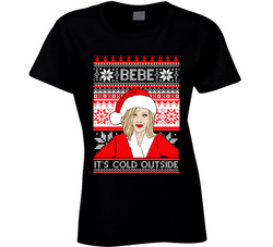 Schitt's Creek Moira Rose Bebe It's Cold Outside Ladies T Shirt