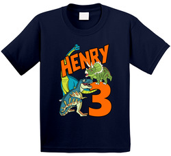 Dinosaurs Fan Henry's 3rd Birthday T Shirt