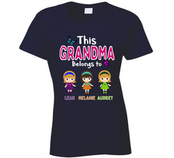This Grandma Belongs To  Ladies T Shirt