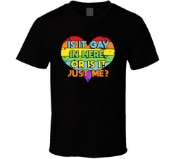 Is Is Gay In Here Or Is It Just Me? T Shirt Is Is Gay In Here Or Is It Just Me? T Shirt