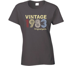 Vintage 1983 Original Parts Ladies T Shirt