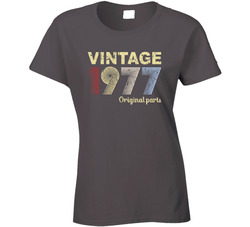 Vintage 1977 Original Parts Ladies T Shirt