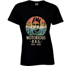 Notorious Ruth Bader Ginsburg 1933-2020 Ladies T Shirt